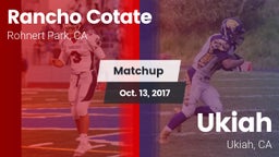 Matchup: Rancho Cotate vs. Ukiah  2017