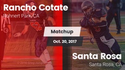 Matchup: Rancho Cotate vs. Santa Rosa  2017