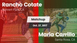Matchup: Rancho Cotate vs. Maria Carrillo  2017