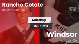 Matchup: Rancho Cotate vs. Windsor  2018