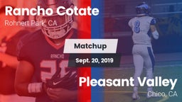 Matchup: Rancho Cotate vs. Pleasant Valley  2019