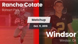 Matchup: Rancho Cotate vs. Windsor  2019