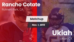 Matchup: Rancho Cotate vs. Ukiah  2019