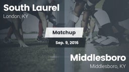 Matchup: South Laurel vs. Middlesboro  2016