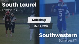 Matchup: South Laurel vs. Southwestern  2016