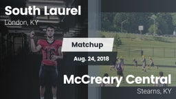 Matchup: South Laurel vs. McCreary Central  2018