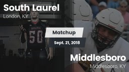 Matchup: South Laurel vs. Middlesboro  2018