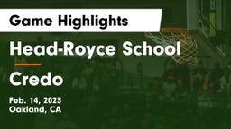 Head-Royce School vs Credo Game Highlights - Feb. 14, 2023