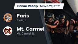 Recap: Paris  vs. Mt. Carmel  2021