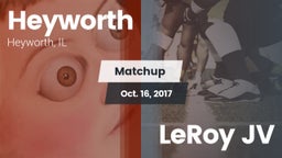 Matchup: Heyworth vs. LeRoy JV 2017