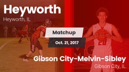 Matchup: Heyworth vs. Gibson City-Melvin-Sibley  2017