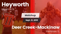 Matchup: Heyworth vs. Deer Creek-Mackinaw  2018