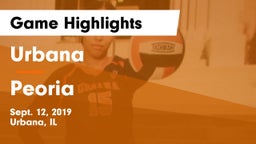 Urbana  vs Peoria  Game Highlights - Sept. 12, 2019