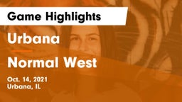 Urbana  vs Normal West  Game Highlights - Oct. 14, 2021