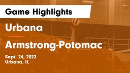 Urbana  vs Armstrong-Potomac Game Highlights - Sept. 24, 2022