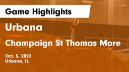 Urbana  vs Champaign St Thomas More  Game Highlights - Oct. 5, 2022