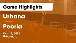 Urbana  vs Peoria  Game Highlights - Oct. 13, 2022