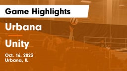 Urbana  vs Unity  Game Highlights - Oct. 16, 2023