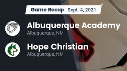 Recap: Albuquerque Academy  vs. Hope Christian  2021