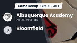 Recap: Albuquerque Academy  vs. Bloomfield  2021