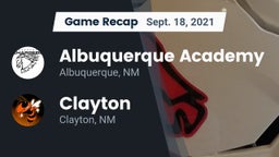 Recap: Albuquerque Academy  vs. Clayton  2021