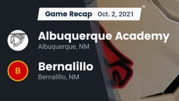 Recap: Albuquerque Academy  vs. Bernalillo  2021