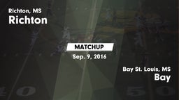 Matchup: Richton vs. Bay  2016