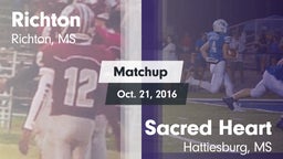Matchup: Richton vs. Sacred Heart  2016