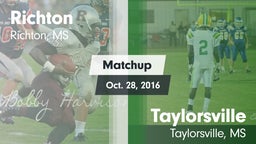 Matchup: Richton vs. Taylorsville  2016