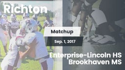 Matchup: Richton vs. Enterprise-Lincoln HS  Brookhaven MS 2017