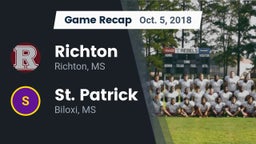 Recap: Richton  vs. St. Patrick  2018