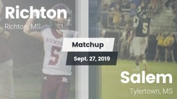 Matchup: Richton vs. Salem  2019