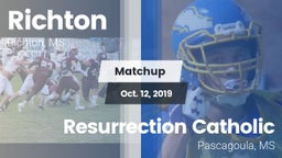 Matchup: Richton vs. Resurrection Catholic  2019