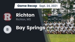 Recap: Richton  vs. Bay Springs 2021