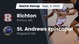 Recap: Richton  vs. St. Andrews Episcopal  2022