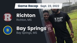 Recap: Richton  vs. Bay Springs  2022