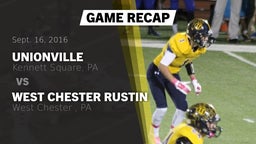 Recap: Unionville  vs. West Chester Rustin  2016