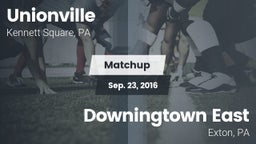 Matchup: Unionville High vs. Downingtown East  2016