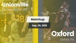 Matchup: Unionville High vs. Oxford  2016