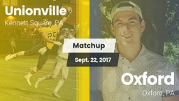 Matchup: Unionville High vs. Oxford  2017