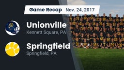 Recap: Unionville  vs. Springfield  2017