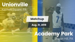 Matchup: Unionville High vs. Academy Park  2018