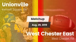 Matchup: Unionville High vs. West Chester East  2019