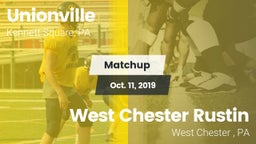 Matchup: Unionville High vs. West Chester Rustin  2019