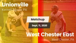 Matchup: Unionville High vs. West Chester East  2020