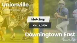 Matchup: Unionville High vs. Downingtown East  2020