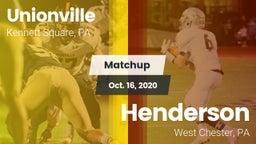 Matchup: Unionville High vs. Henderson  2020