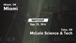 Matchup: Miami vs. McLain Science & Tech  2016