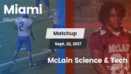 Matchup: Miami vs. McLain Science & Tech  2017