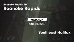 Matchup: Roanoke Rapids vs. Southeast Halifax 2016